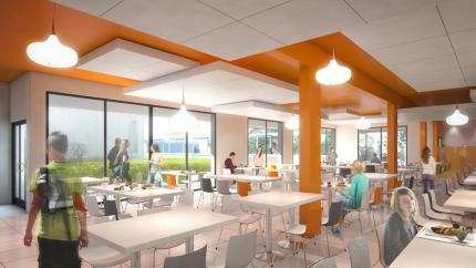 Vue intérieure cantine