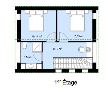 Plan intérieur 1er étage